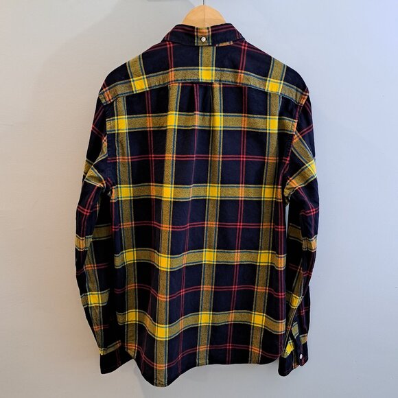 J. Crew Men's Large Long Sleeve Button Down Slim Fit Plaid Oxford Style #03034 - Picture 3 of 13